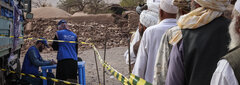 HERAT, WESTERN AFGHANISTAN, IOM teams provide water, sanitation and hygiene kits to earthquake survivors in Herat.