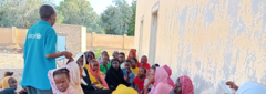 Reifi Khasm Algriba locality, Gedaref State, Sudan, Focus group discussion with IDPs children in IDP gathering Site in Reifi Khasm Algriba locality, Gedaref.