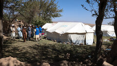 HERAT, WESTERN AFGHANISTAN, IOM teams asses the needs of communities following deadly earthquakes in Herat.