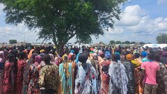 Abyei Administrative Area, South Sudanese returnees arrive in the Abyei Administrative area after the Sudan crisis, exacerbating the humanitarian situation