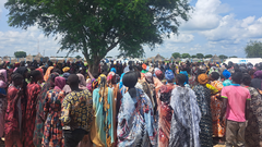 Abyei Administrative Area, South Sudanese returnees arrive in the Abyei Administrative area after the Sudan crisis, exacerbating the humanitarian situation.