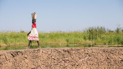 Rubkona County, Unity State, Scenes around the dykes in Rubkona.