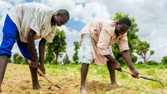 Gongulong, Nigeria, Violence forced Ali Bukar and his family to leave Gongulong a few years ago to seek safety. They have now returned to continue working on their family farm. 